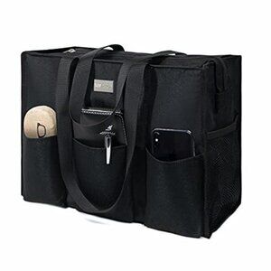 Lightweight Work Tote Bag Women Multi Pocket Teacher Nurse Laptop Carry Bag